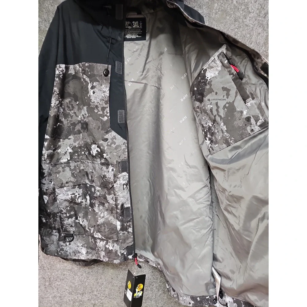 Bass Pro Shops, HPR, High Performance Rainwear Jacket, Grey Camo, 3XL, NEW